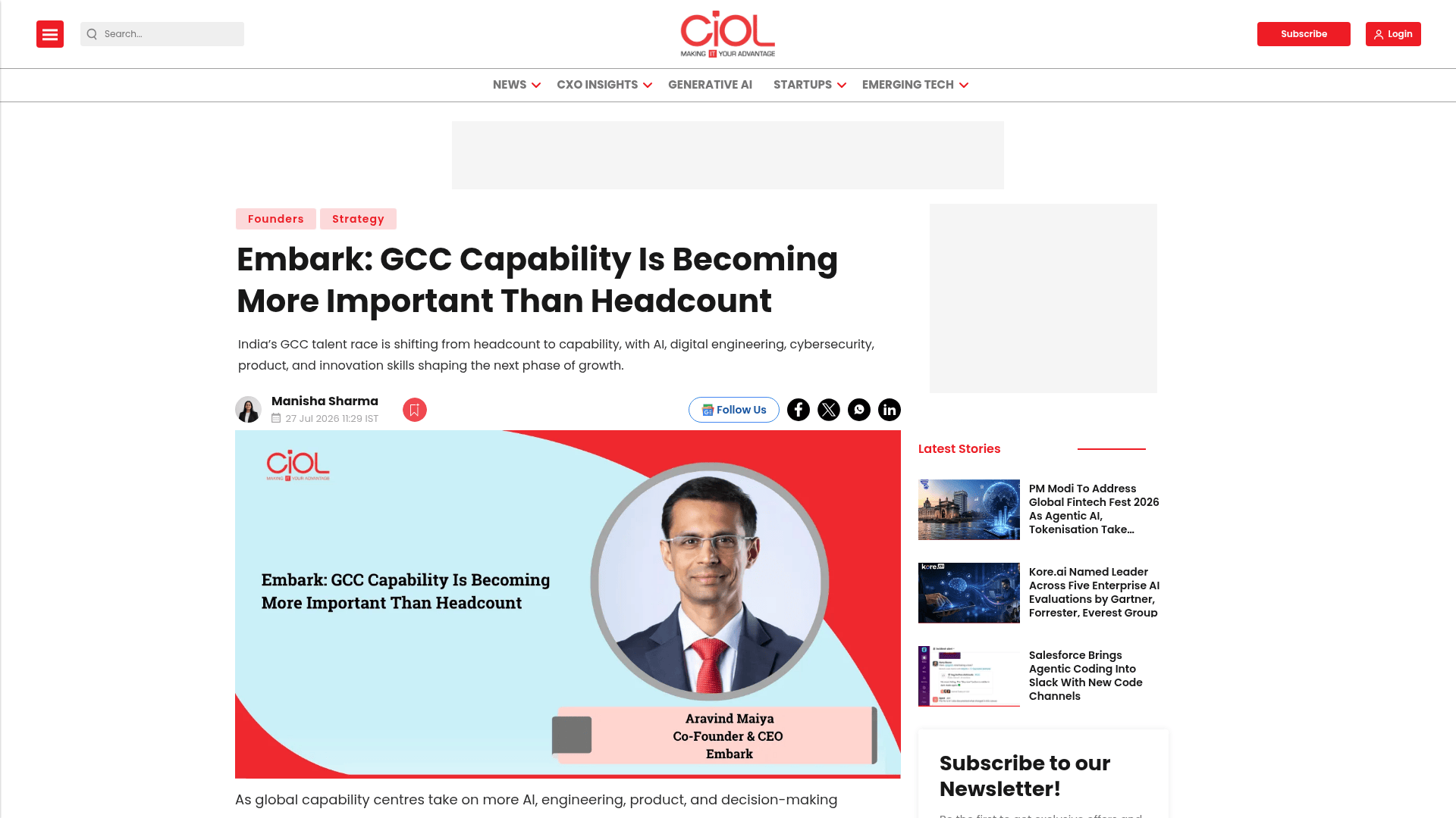 Embark: GCC Capability Is Becoming More Important Than Headcount