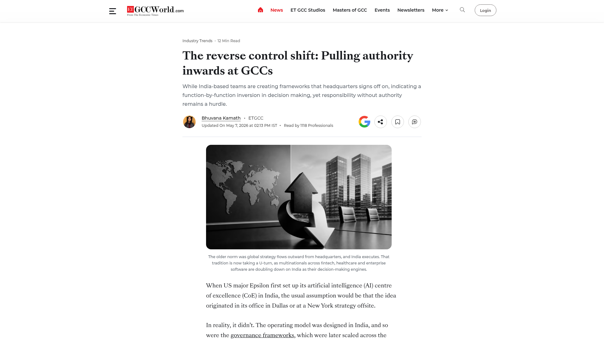 The Reverse Control Shift: Pulling Authority Inwards at GCCs