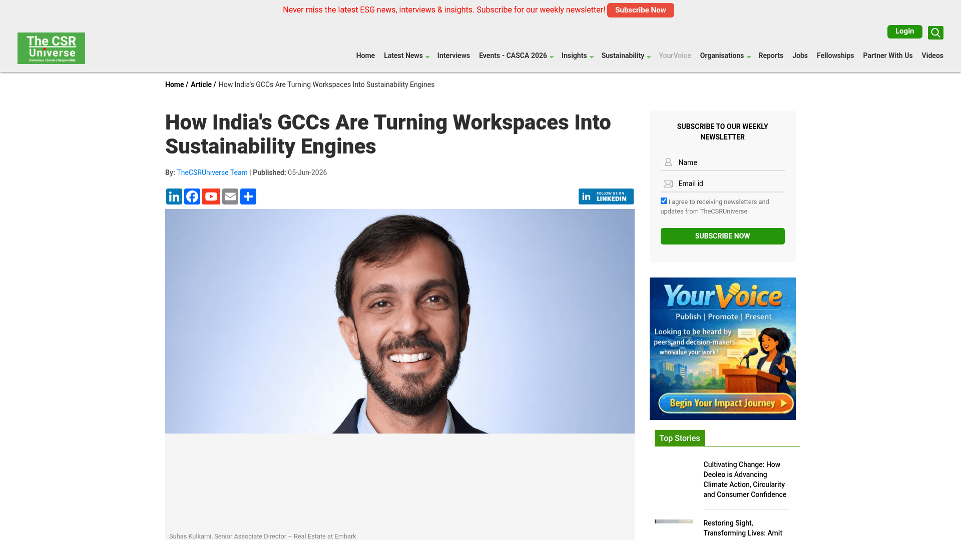 How India's GCCs Are Turning Workspaces into Sustainability Engines